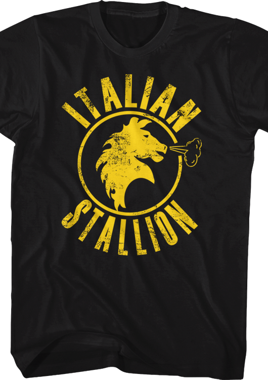 Black Italian Stallion Rocky T-Shirt - main product image