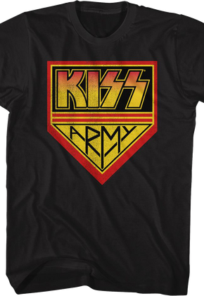 Black KISS Army T-Shirt