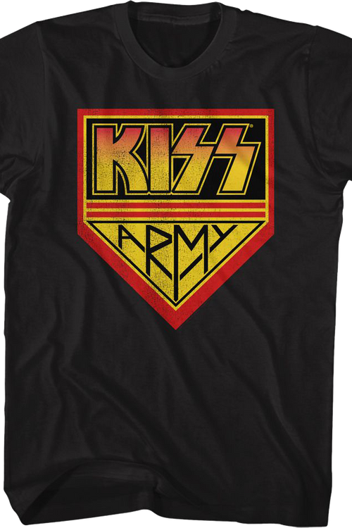 Black KISS Army T-Shirtmain product image