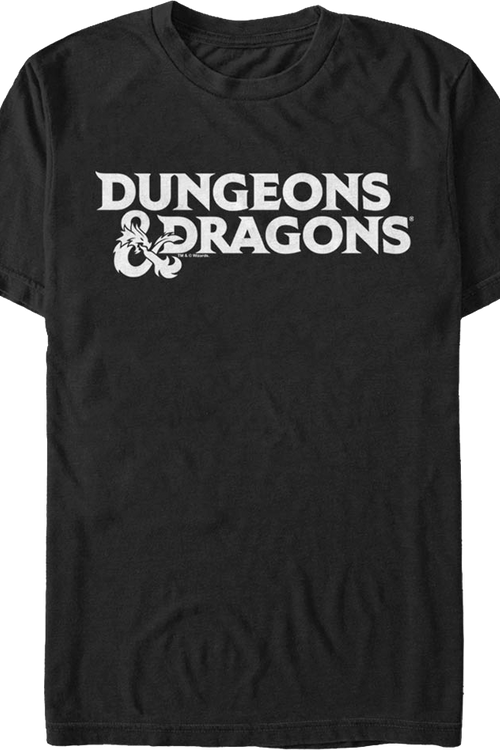 Black Logo Dungeons & Dragons T-Shirtmain product image