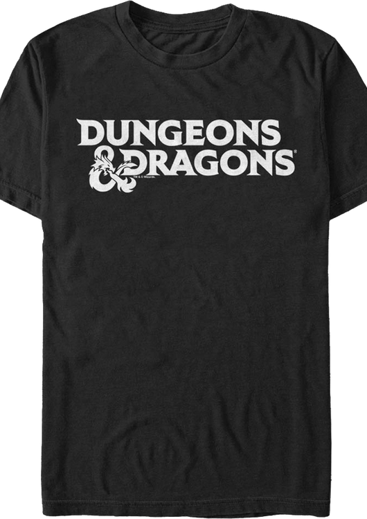 Black Logo Dungeons & Dragons T-Shirt - main product image