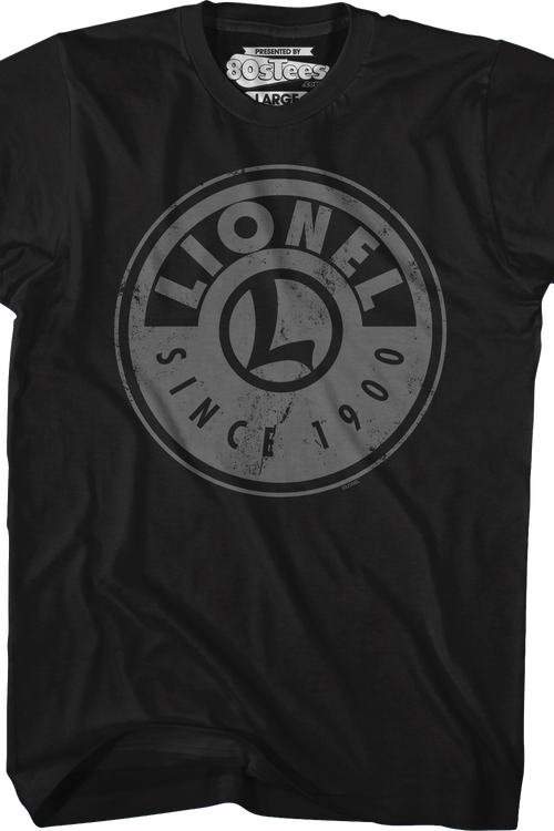 Black Logo Lionel Trains T-Shirtmain product image