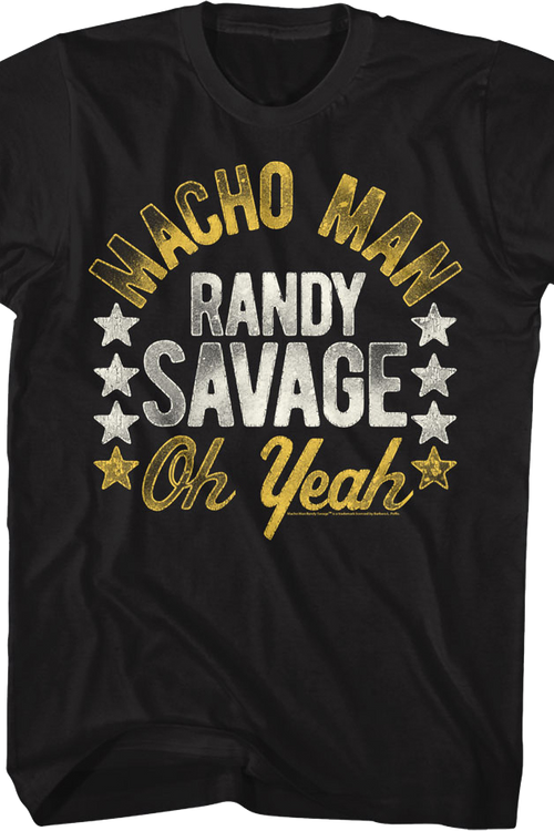 Black Macho Man Randy Savage Oh Yeah Shirt - main product image