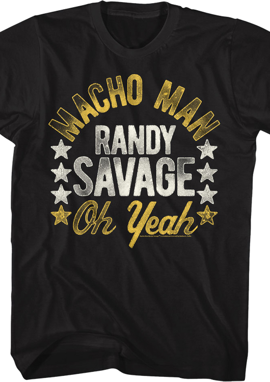 Black Macho Man Randy Savage Oh Yeah Shirt - main product image