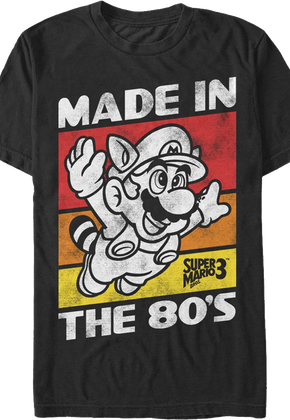 Black Made In The 80's Super Mario Bros. T-Shirt