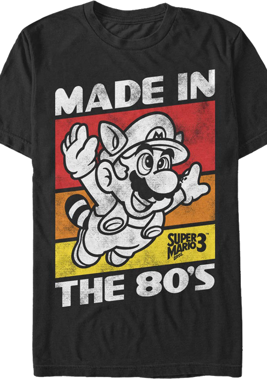 Black Made In The 80's Super Mario Bros. T-Shirt - main product image