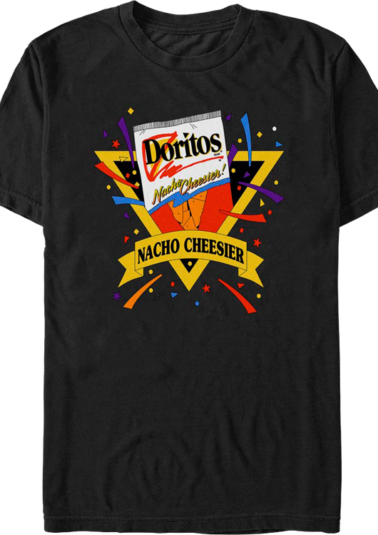 Black Nacho Cheesier Celebration Doritos T-Shirt - main product image