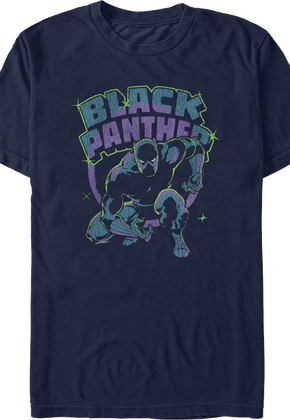 Black Panther Retro Action Pose Marvel Comics T-Shirt