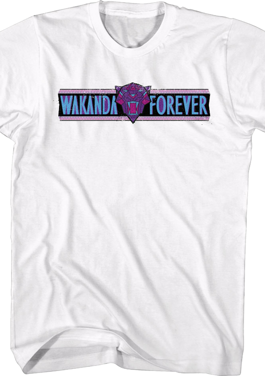 Black Panther Wakanda Forever Banner Marvel Comics T-Shirt - main product image