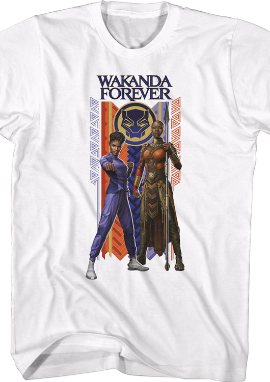 Black Panther Wakanda Forever Duo Marvel Comics T-Shirt - main product image