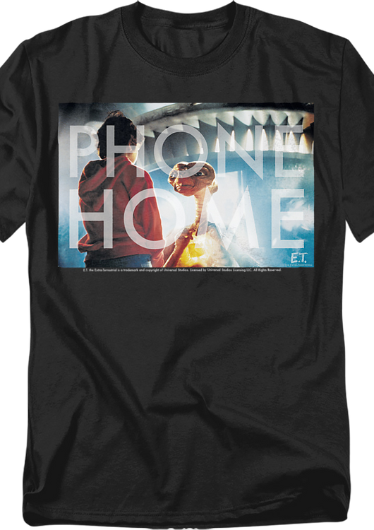 Black Phone Home ET Shirt - main product image