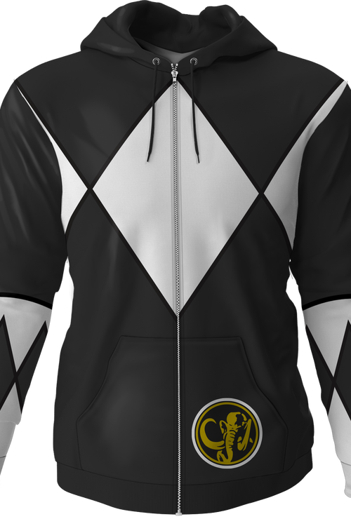 Black Ranger Mighty Morphin Power Rangers Costume Hoodie