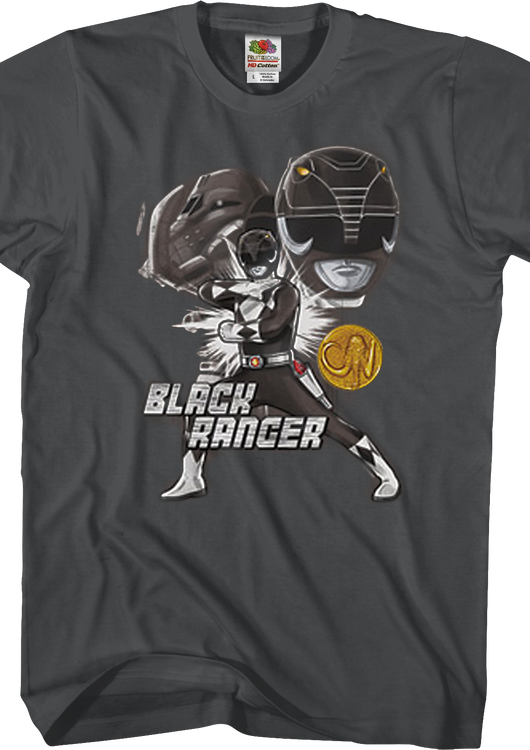 Black Ranger Mighty Morphin Power Rangers T-Shirt - main product image
