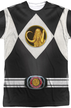 Black Ranger Sublimation Costume Shirt