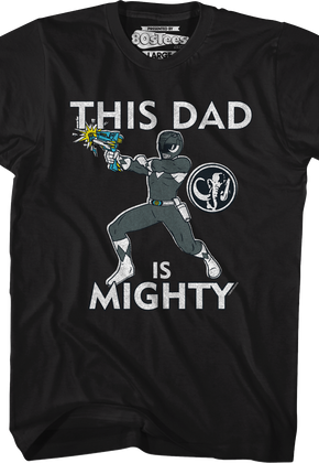 Black Ranger This Dad Mighty Morphin Power Rangers T-Shirt