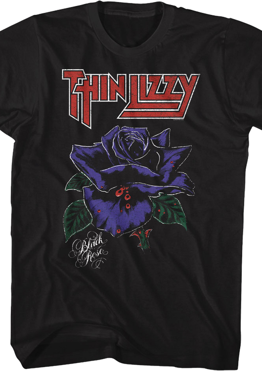 Black Rose Thin Lizzy T-Shirt - main product image