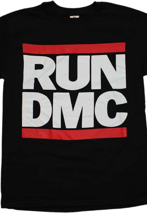 Black RUN D.M.C. Logo T-Shirt