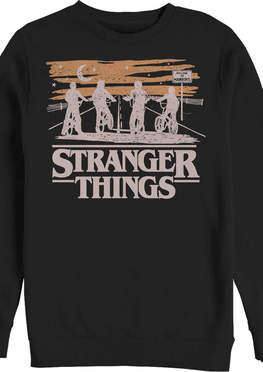 Black Silhouettes Stranger Things Sweatshirt - main product image