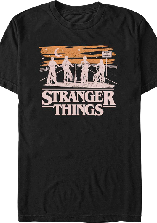 Black Silhouettes Stranger Things T-Shirt - main product image