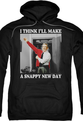 Black Snappy New Day Mr. Rogers Hoodie