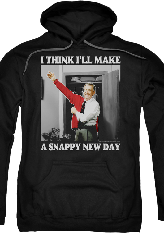 Black Snappy New Day Mr. Rogers Hoodie - main product image