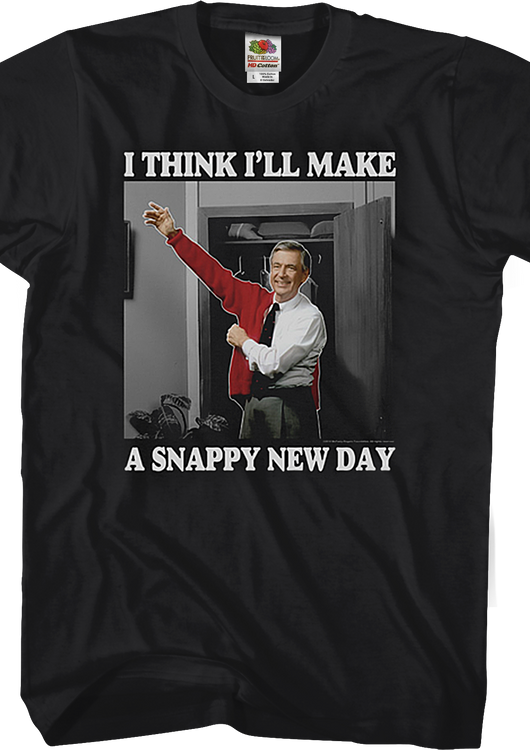 Black Snappy New Day Mr. Rogers T-Shirt - main product image