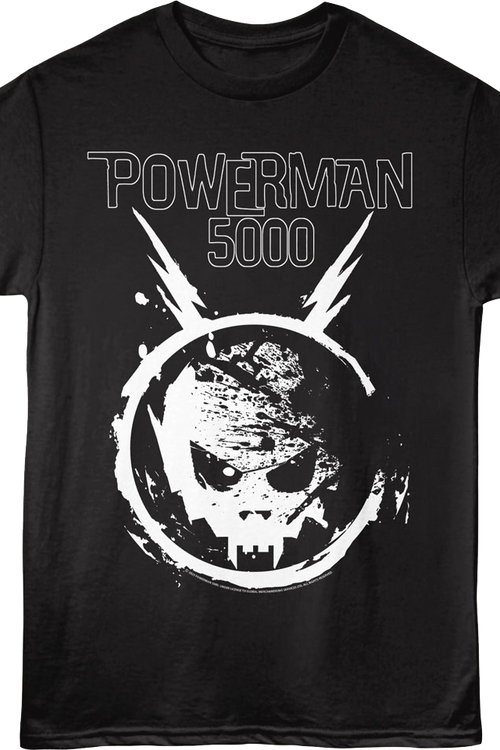 Black Space Skull Powerman 5000 T-Shirt - main product image