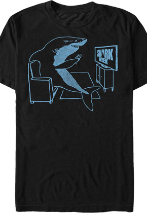 Black Watching Shark Week T-Shirt