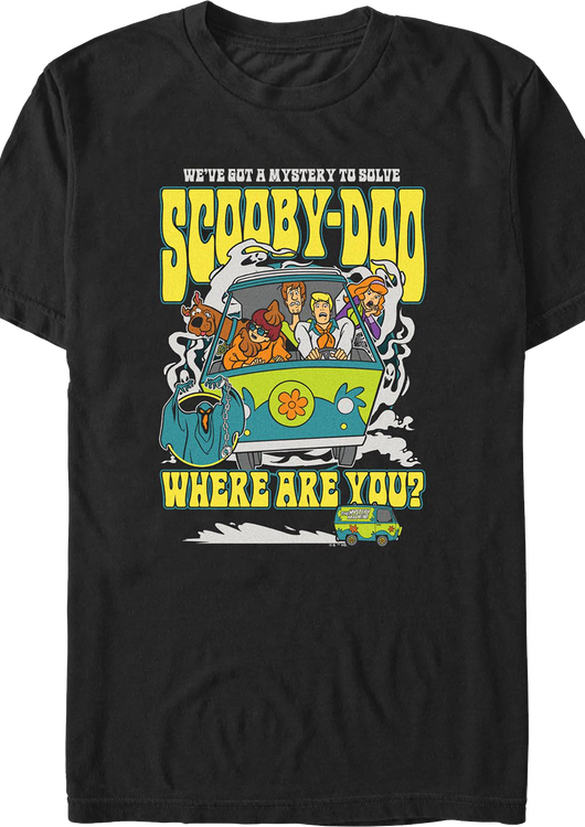 Black We've Got A Mystery To Solve Scooby-Doo T-Shirt - main product image