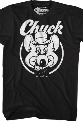 Black & White Circle Chuck E. Cheese T-Shirt