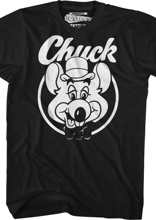 Black & White Circle Chuck E. Cheese T-Shirt - main product image