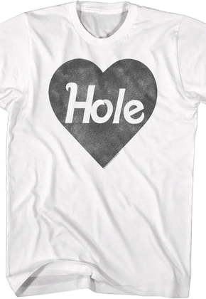 Black & White Heart Logo Hole T-Shirt