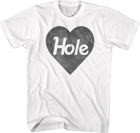 Black & White Heart Logo Hole T-Shirt - main product image