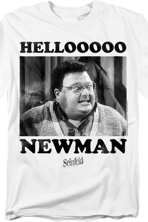 Black & White Hello Newman Seinfeld T-Shirtmain product image