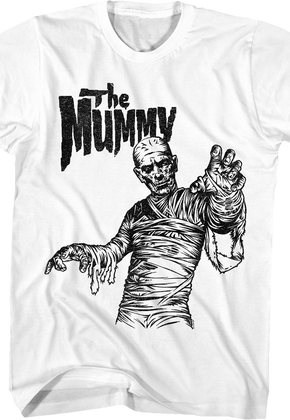 Black & White Monster The Mummy T-Shirt