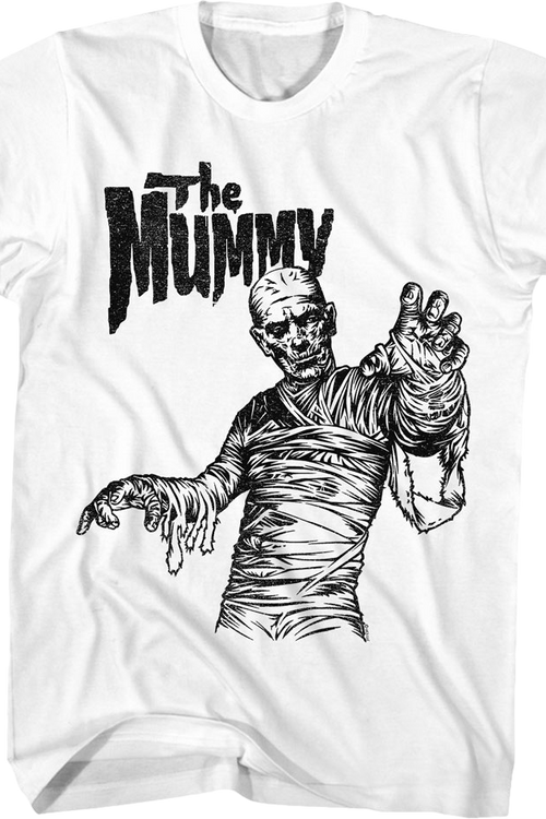 Black & White Monster The Mummy T-Shirtmain product image
