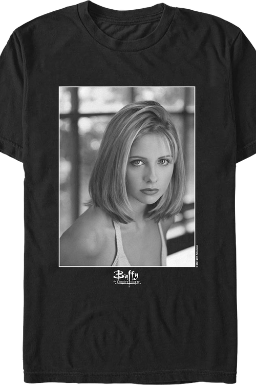 Black & White Photo Buffy The Vampire Slayer T-Shirtmain product image