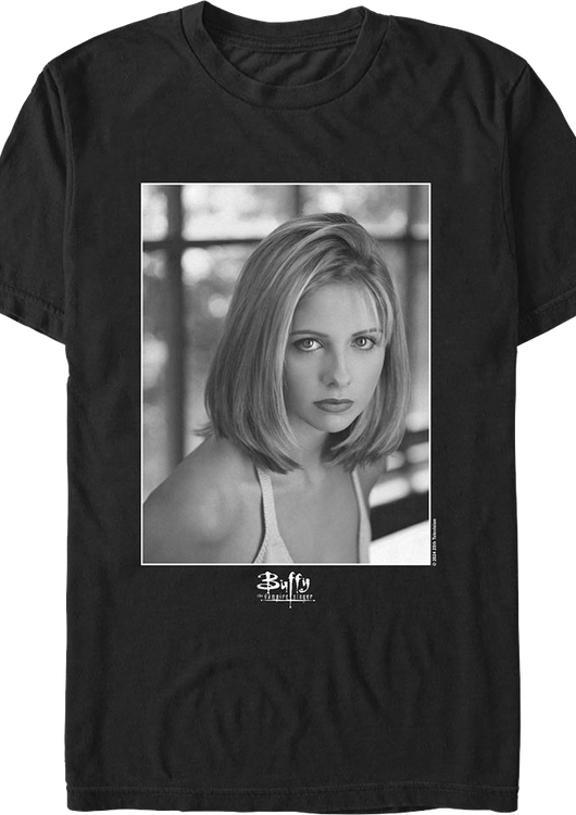 Black & White Photo Buffy The Vampire Slayer T-Shirt - main product image