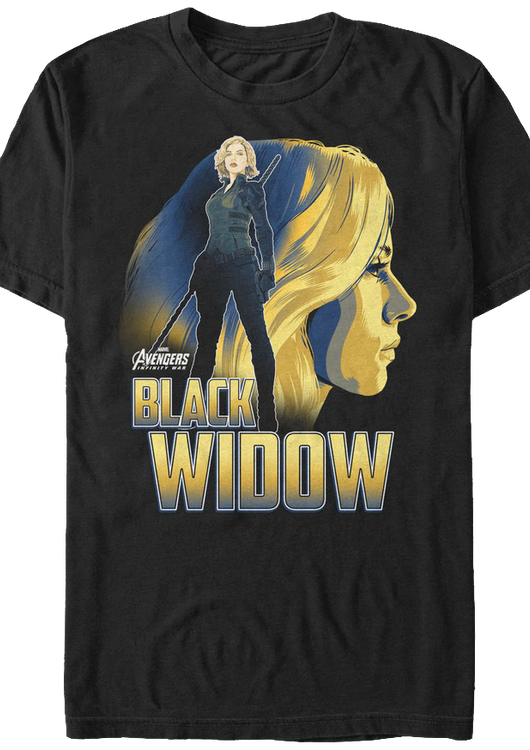 Black Widow Avengers Infinity War T-Shirt - main product image