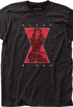 Black Widow Crosshairs Marvel Comics T-Shirt