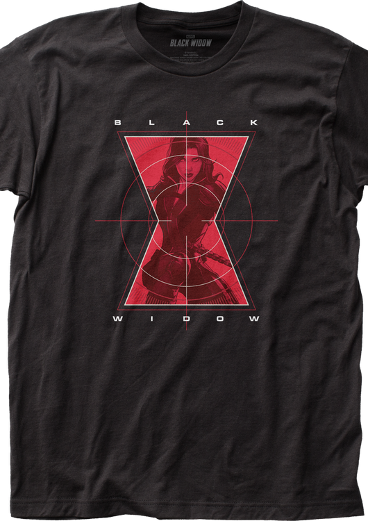Black Widow Crosshairs Marvel Comics T-Shirt - main product image