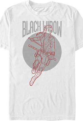 Black Widow Sketch Avengers Endgame T-Shirt