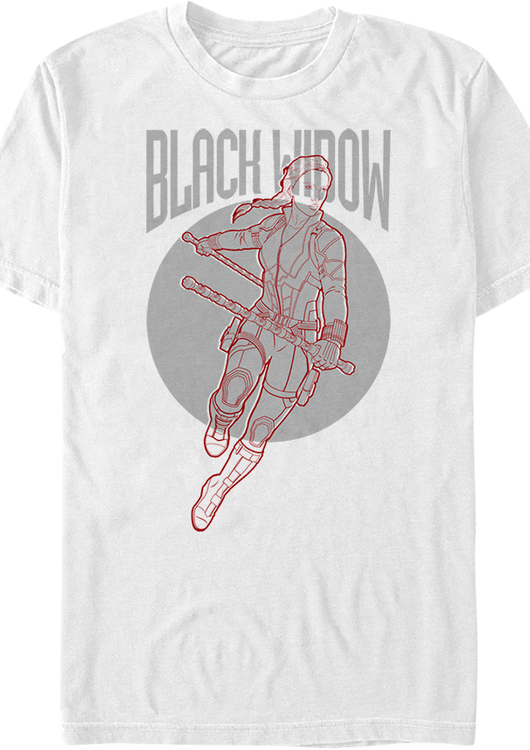Black Widow Sketch Avengers Endgame T-Shirt - main product image