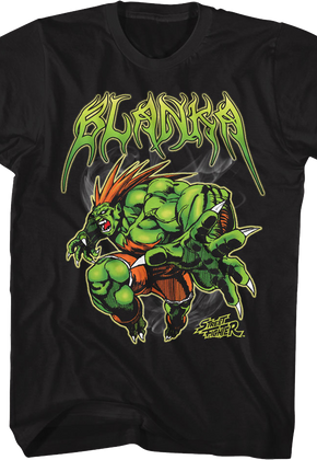 Blanka Attack Pose Street Fighter T-Shirt