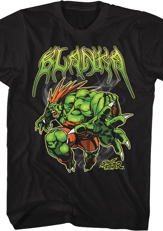 Blanka Attack Pose Street Fighter T-Shirt - main product image