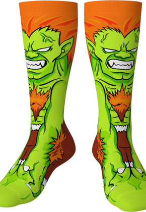 Blanka Street Fighter Socks