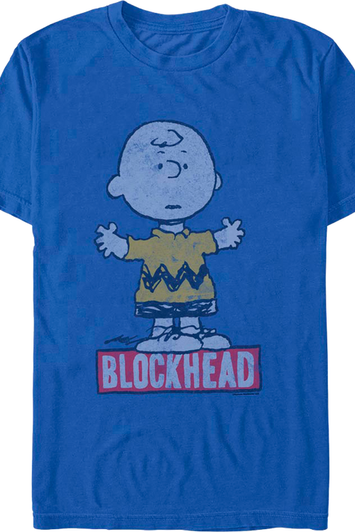 Blockhead Charlie Brown Peanuts T-Shirtmain product image