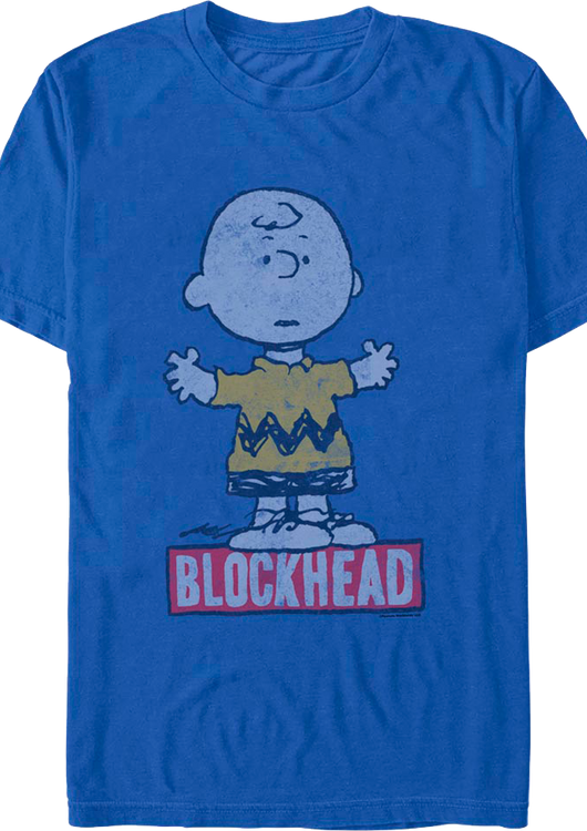 Blockhead Charlie Brown Peanuts T-Shirt - main product image