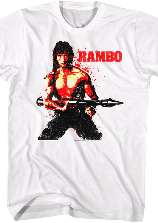 Blood Splattered Rambo T-Shirt - main product image