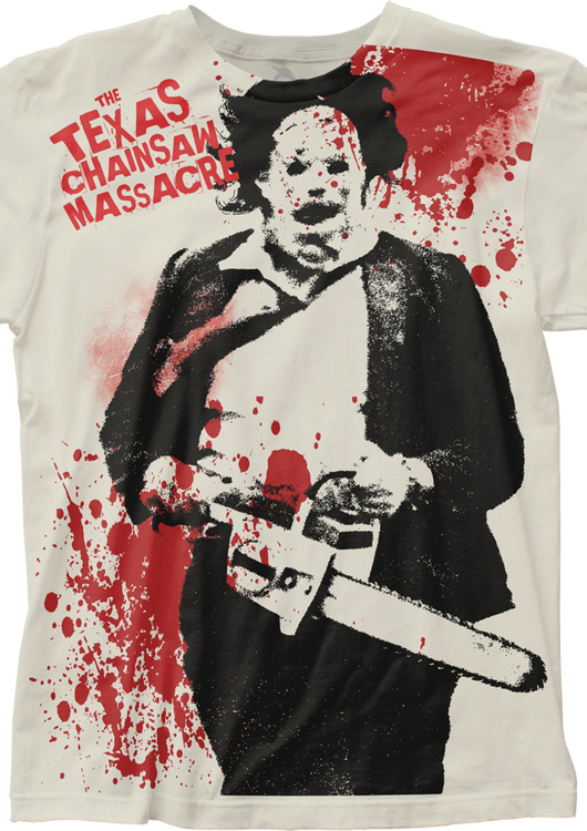 Blood-Splattered Texas Chainsaw Massacre T-Shirt - main product image